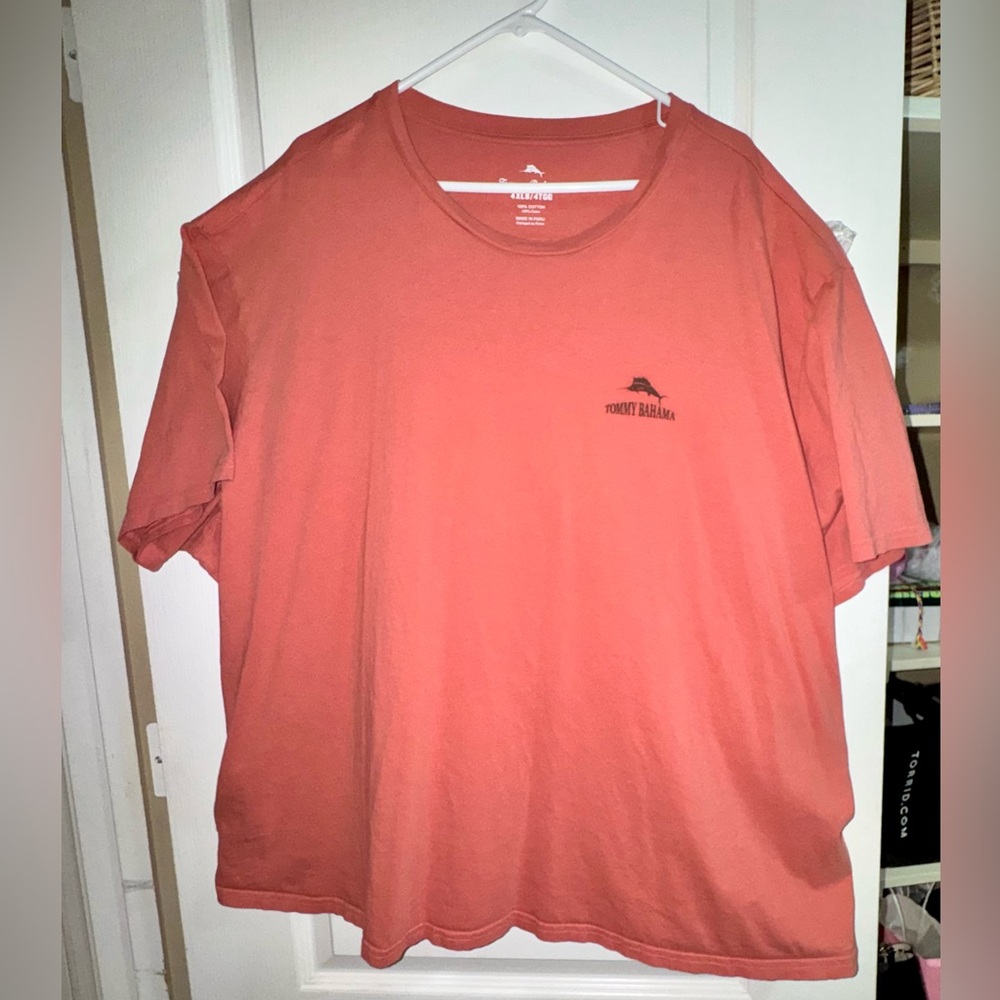 Tommy Bahama Sand Bar Coral Short-Sleeve Logo Crew Tee - EUC - Picture 3 of 7